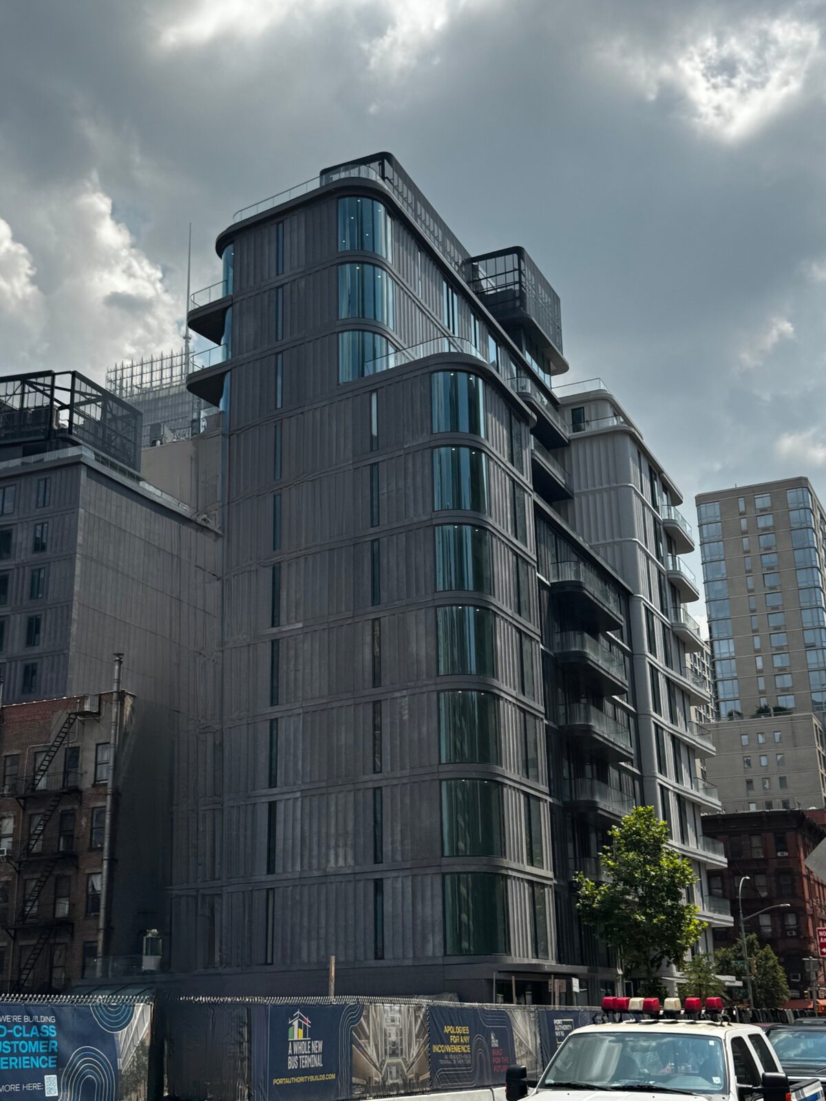 Completed exterior of a current New York City construction project